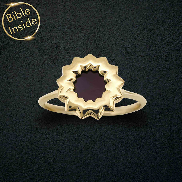 Gold Ring With Bible With The Complete New Testament - My Nano Jewelry