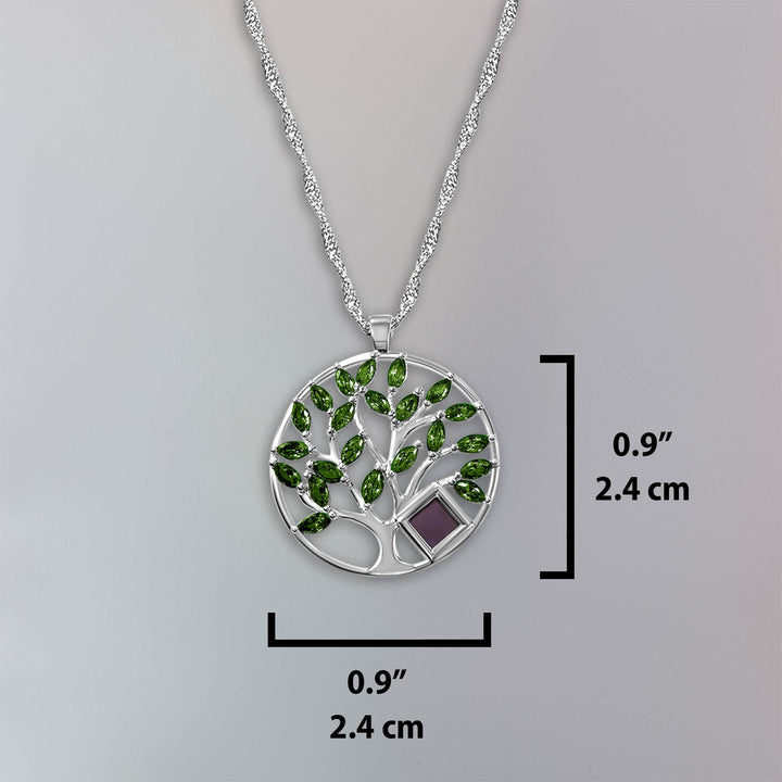 Necklace Bible | Tree Of Life Ith The Nano Bible - My Nano Jewelry