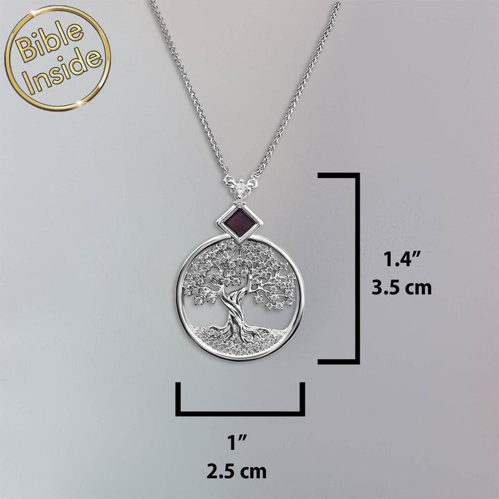 Tree Of Life Silver - The Complete New Testament Engraved - My Nano Jewelry