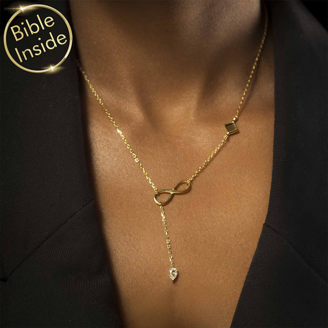 Gold Bible Scripture Pendant With The Nano Bible - My Nano Jewelry