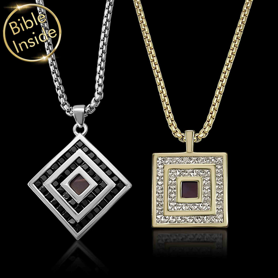 Gold plated jewelry for men – Romeo & Juliet Necklaces faith accessory