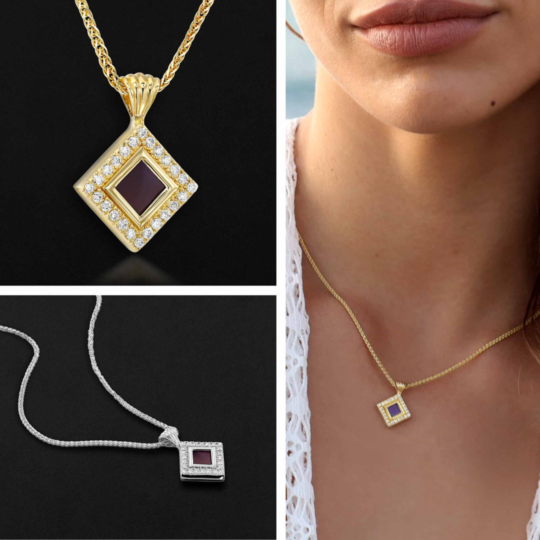 Jewelry for women Elizabeth pendant in gold – Christian nano Bible necklace