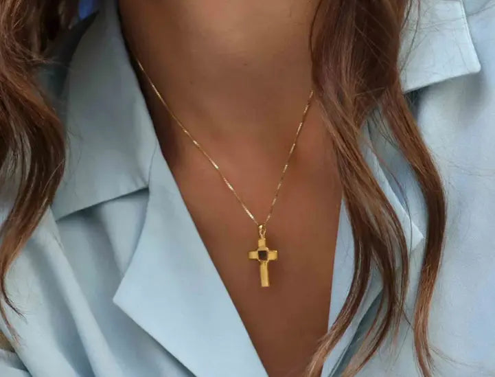 Gold Cross Necklace Guide by My Nano Jewelry