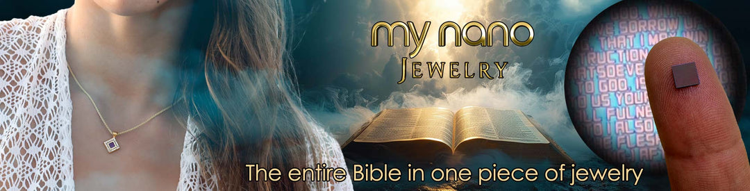 Christmas Gift for Christians: Sacred Scripture Preserved in Nano Bible Jewelry from My Nano Jewelry