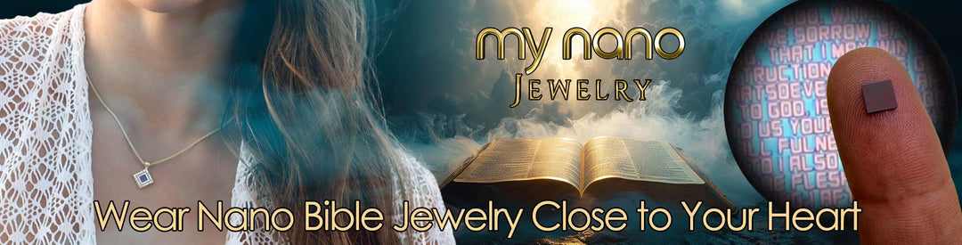 Unique Christian Gifts Women's Square Pendant Featuring Nano Scripture Technology Close Heart