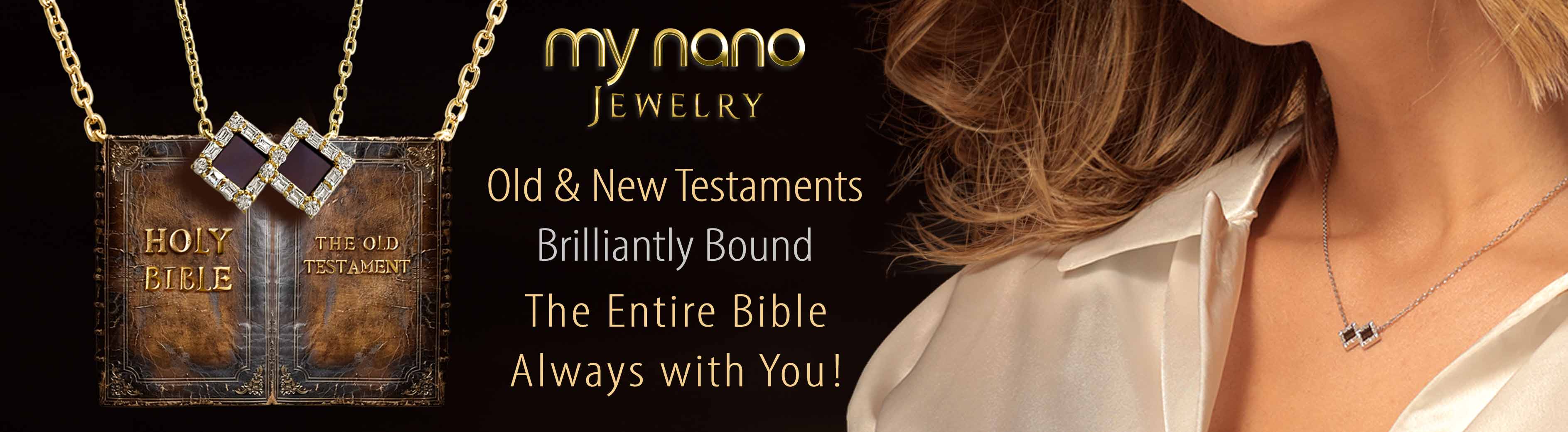 Top Women's Jewelry Brands Featuring Complete Bible Necklace With Both Testament Chips