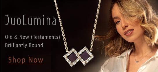 Duo Lumina  style necklace by nano jewelry