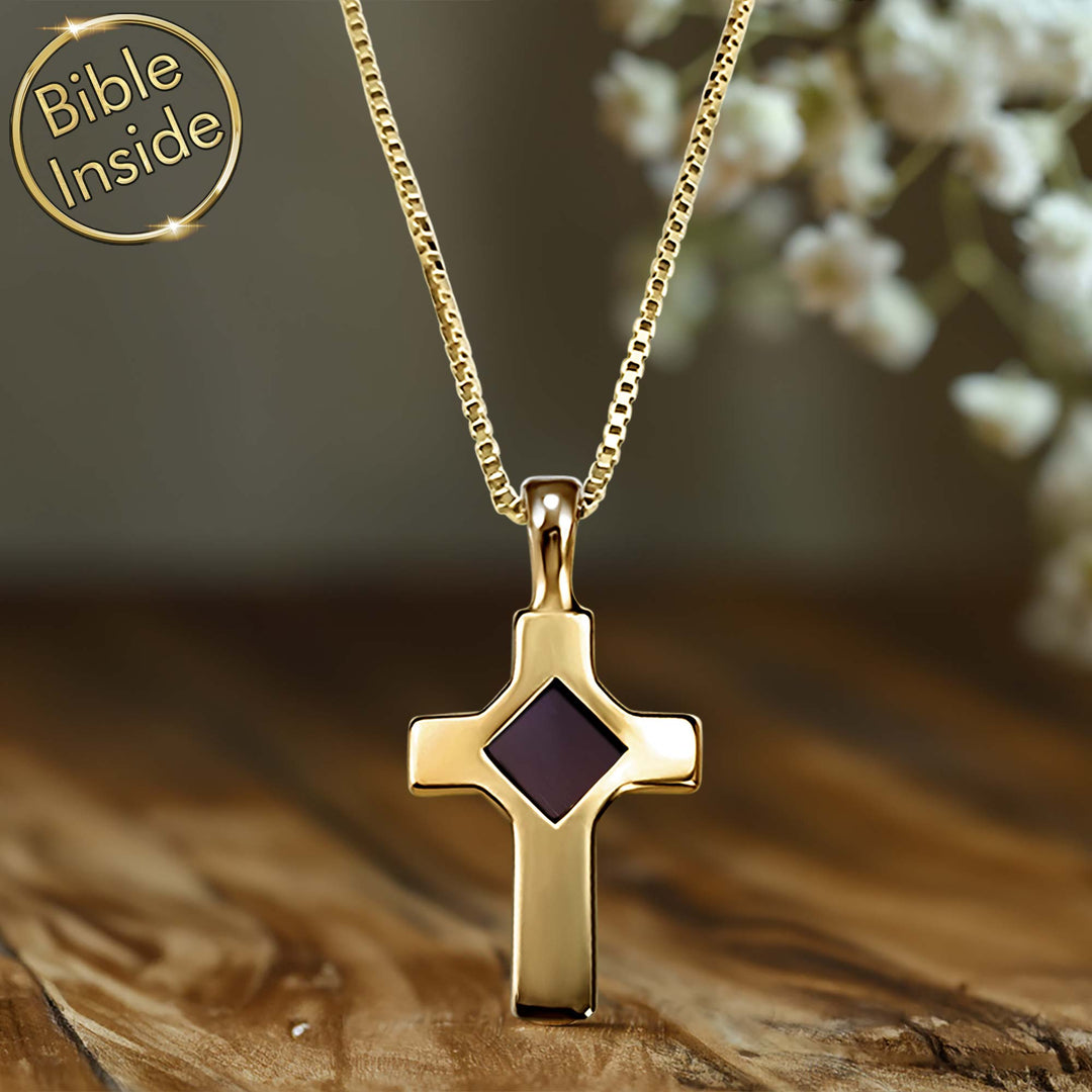 Necklace Bible Cross Necklace - My Nano Jewelry