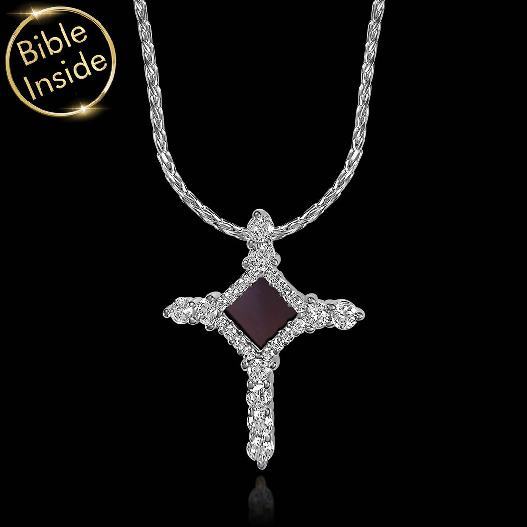 Christian Jewelry Necklaces: Cross With Nano Bible - My Nano Jewelry