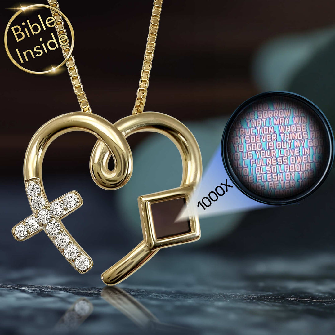 Jewellery For St Valentine Day With Micro Bible - My Nano Jewelry