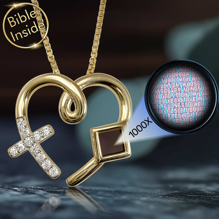 Jewellery For St Valentine Day With Micro Bible - My Nano Jewelry