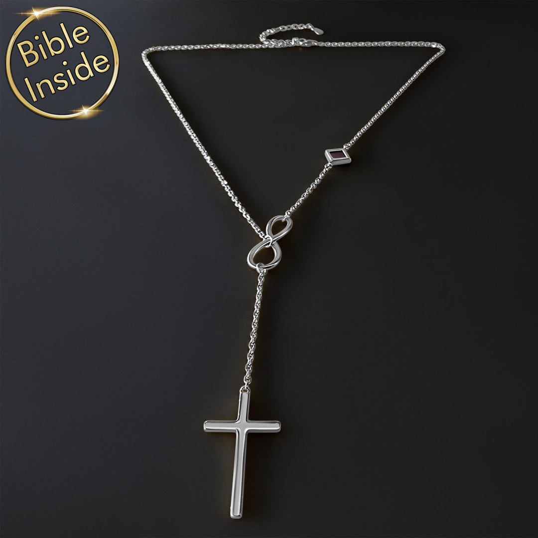 Christian Christmas Gift Idea: Infinity Cross Y Necklace - My Nano Jewelry