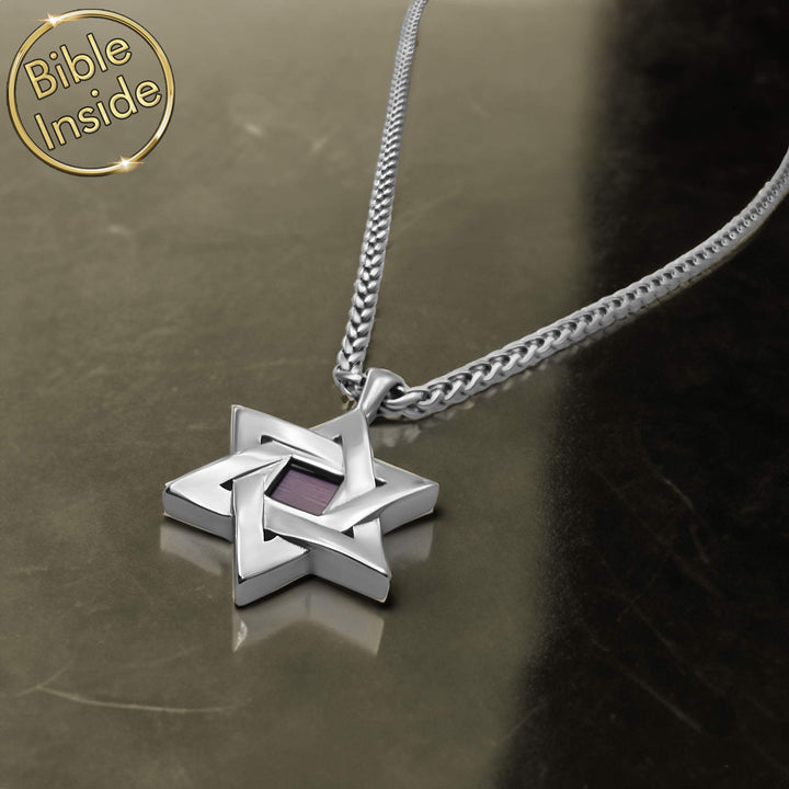Pendant Star Of David With The Nano Bible - My Nano Jewelry