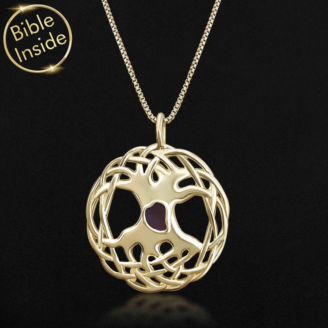 Gold Tree Jewelry With Nano Bible - My Nano Jewelry