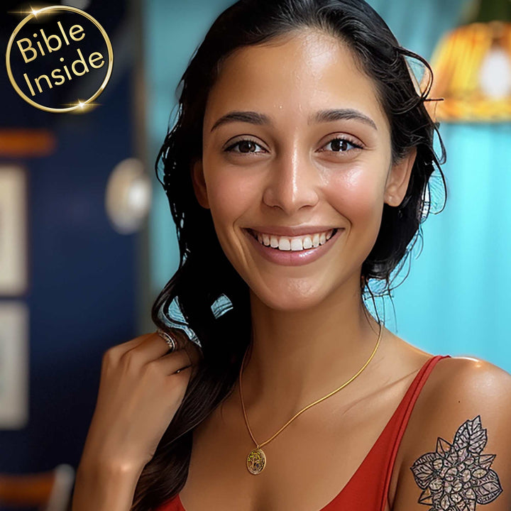 Tree Of Life Gifts For Her With Nano Bible - My Nano Jewelry