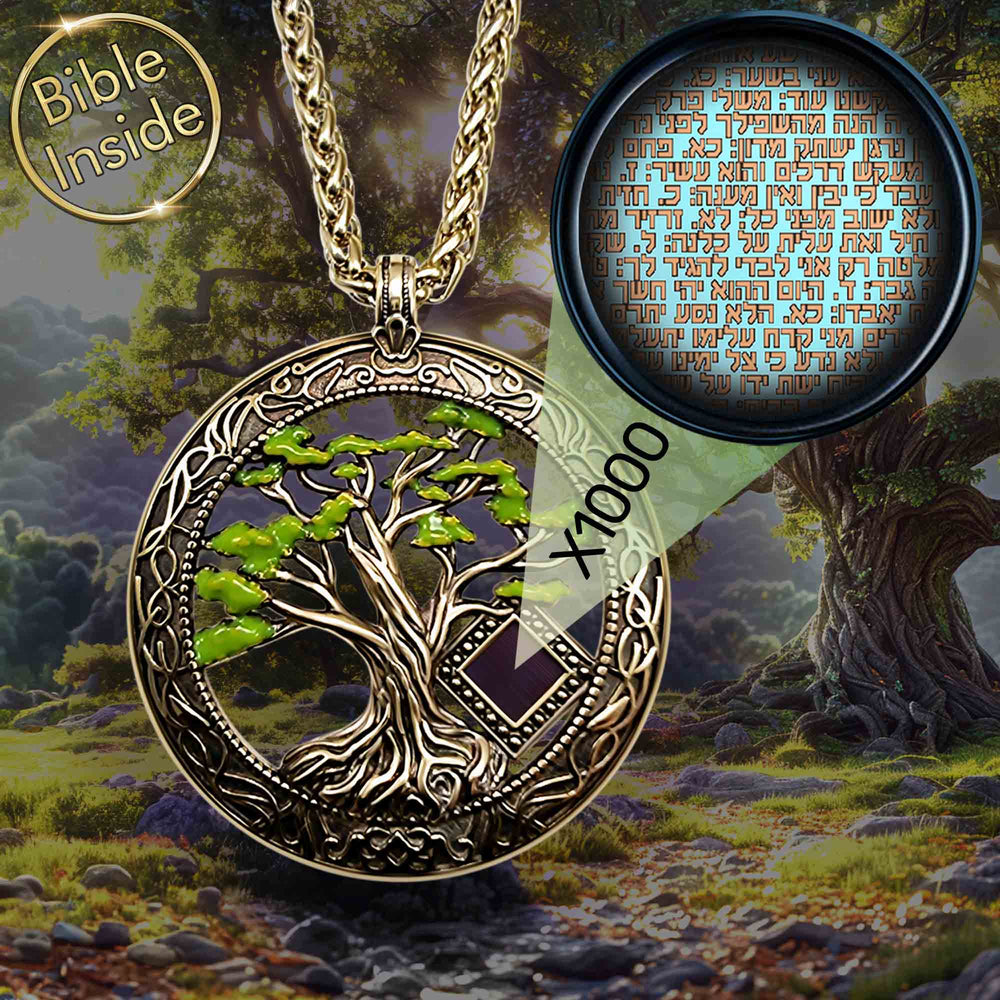 Life Of Tree Necklace With Nano Bible - My Nano Jewelry