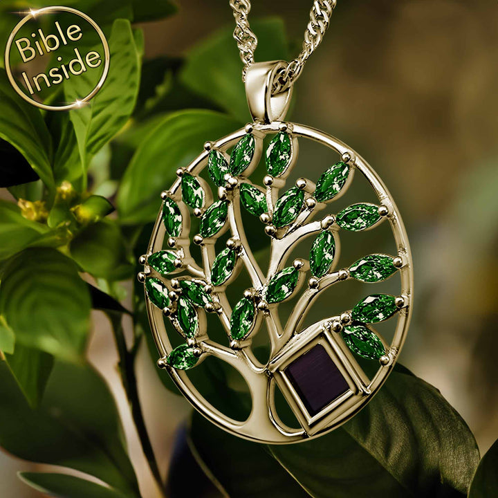 Large Tree Of Life Pendant With The Nano Bible - My Nano Jewelry