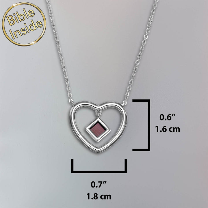 Heart Pendants For Woman With The Nano Bible - My Nano Jewelry