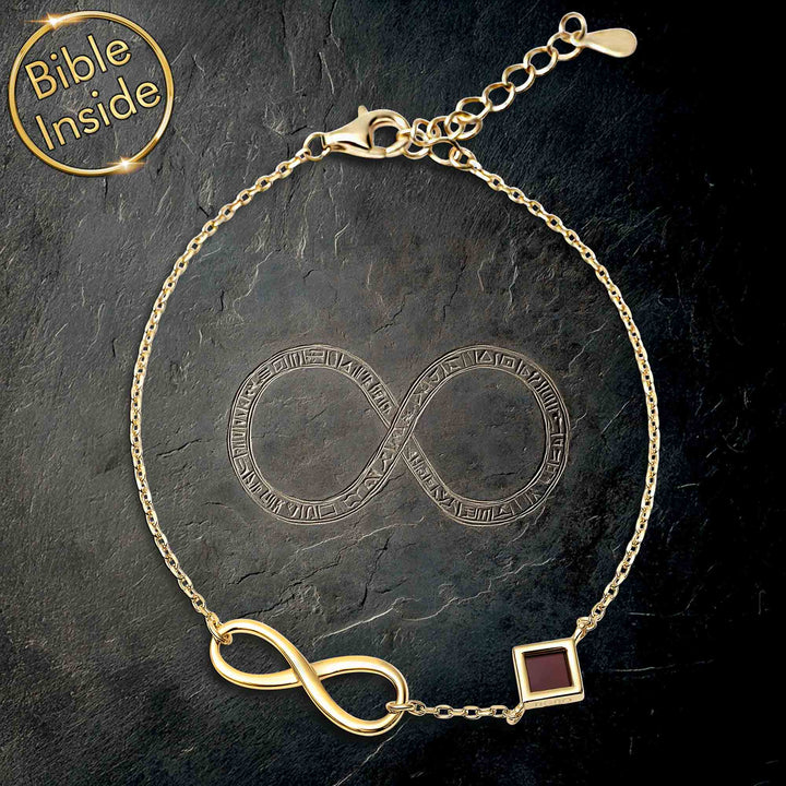 Bible Women's Gift - Infinity Bracelet With Nano Bible - My Nano Jewelry