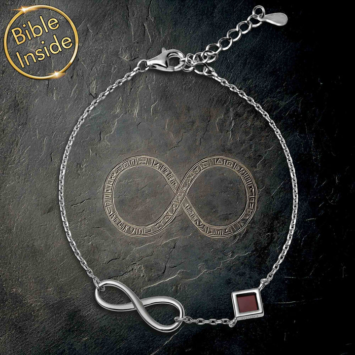Bible Unique Gift For Women - Infinity Bracelet With Nano Bible - My Nano Jewelry
