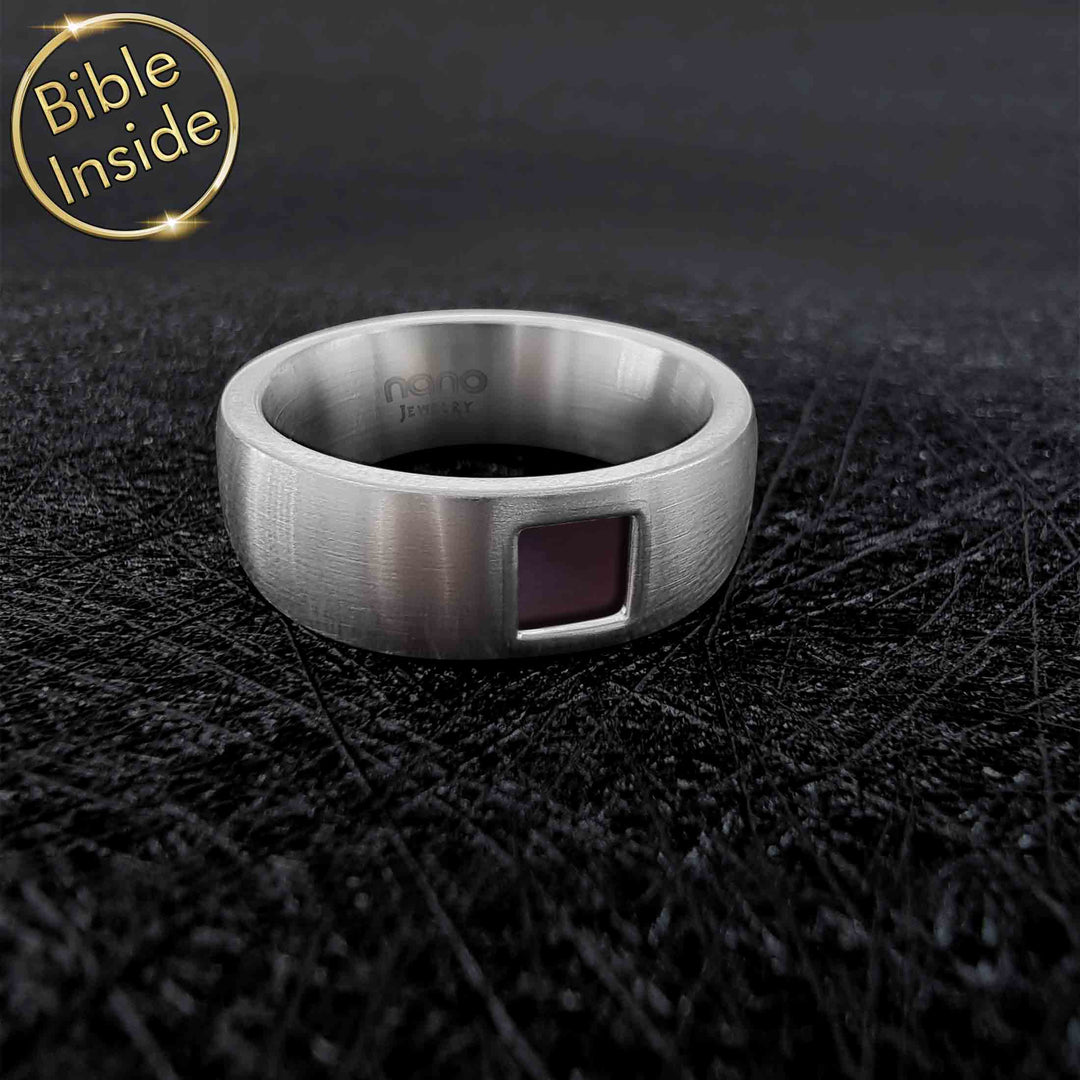 Men's Religious Rings - The Entire Bible In One Jewelry - My Nano Bible Jewelry