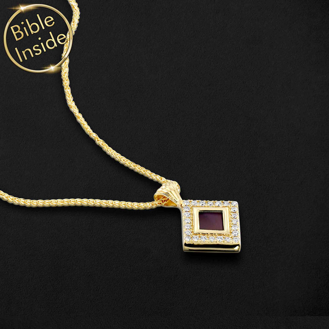 Bible Pearl Scripture Necklace With The Nano Bible - My Nano Jewelry