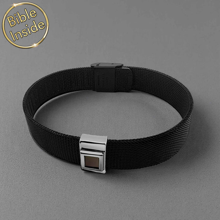 Christian Silver Bracelets With Nano Bible - My Nano Jewelry