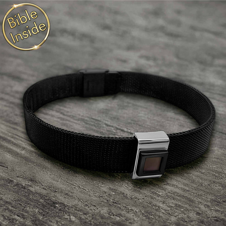 Christian Silver Bracelet With The Entire Bible - My Nano Jewelry