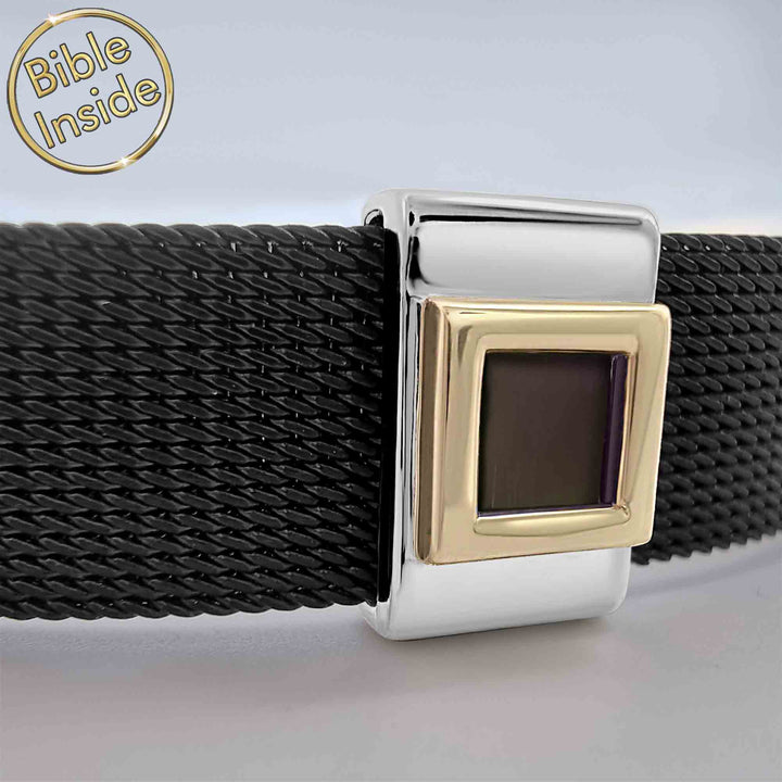 Silver Christian Bracelets With Nano Bible - My Nano Jewelry