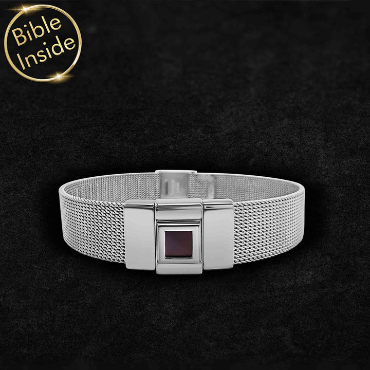 Christian Bracelet For Men With Nano Bible - Nano Jewelry