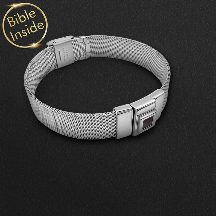 Men's Christian Bracelet With The Entire Bible - Nano Jewelry