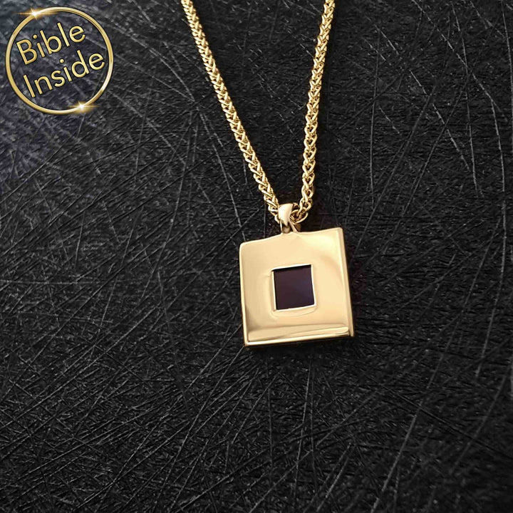 Gold Holy Bible Pendant - The Entire Bible In One Jewelry - My Nano Jewelry