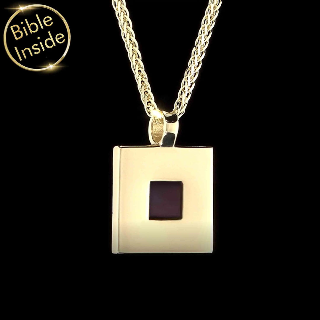 Gold Bible Pendant - The Entire Bible In One Jewelry - My Nano Jewelry