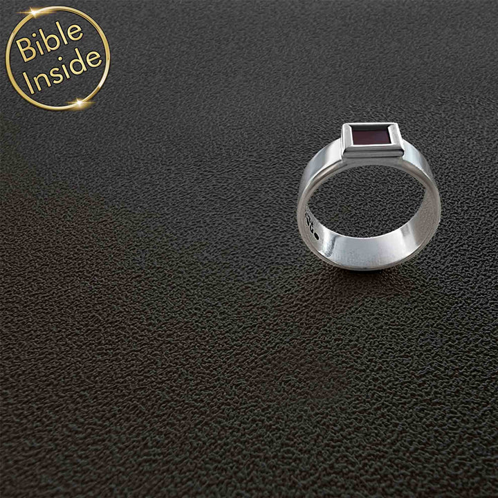 Christian Jewelry Ring With Nano Bible - My Nano Jewelry