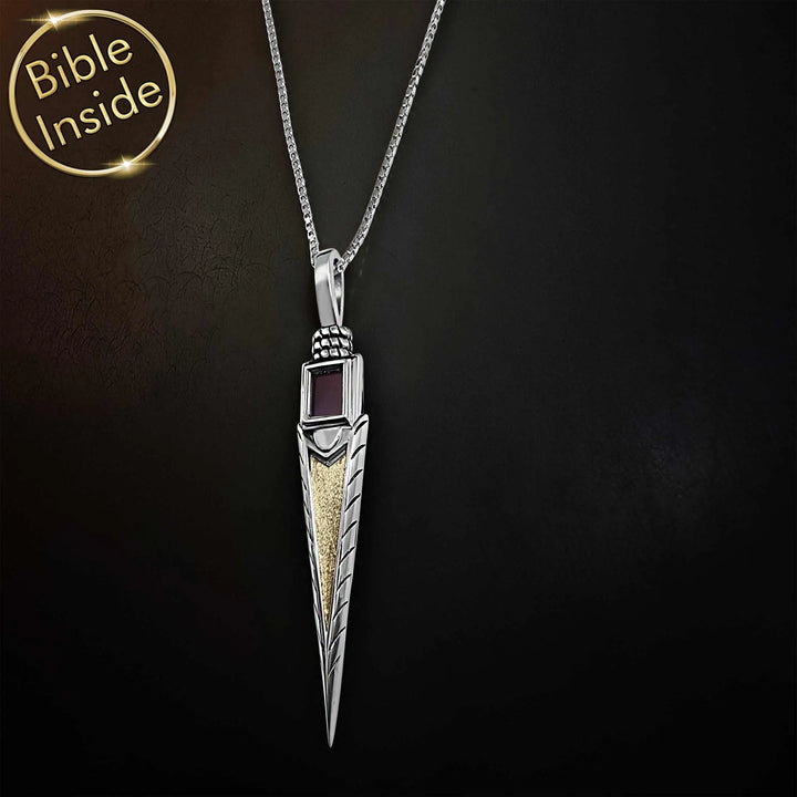 Men's Religious Necklaces With The Entire Bible - My Nano Jewelry