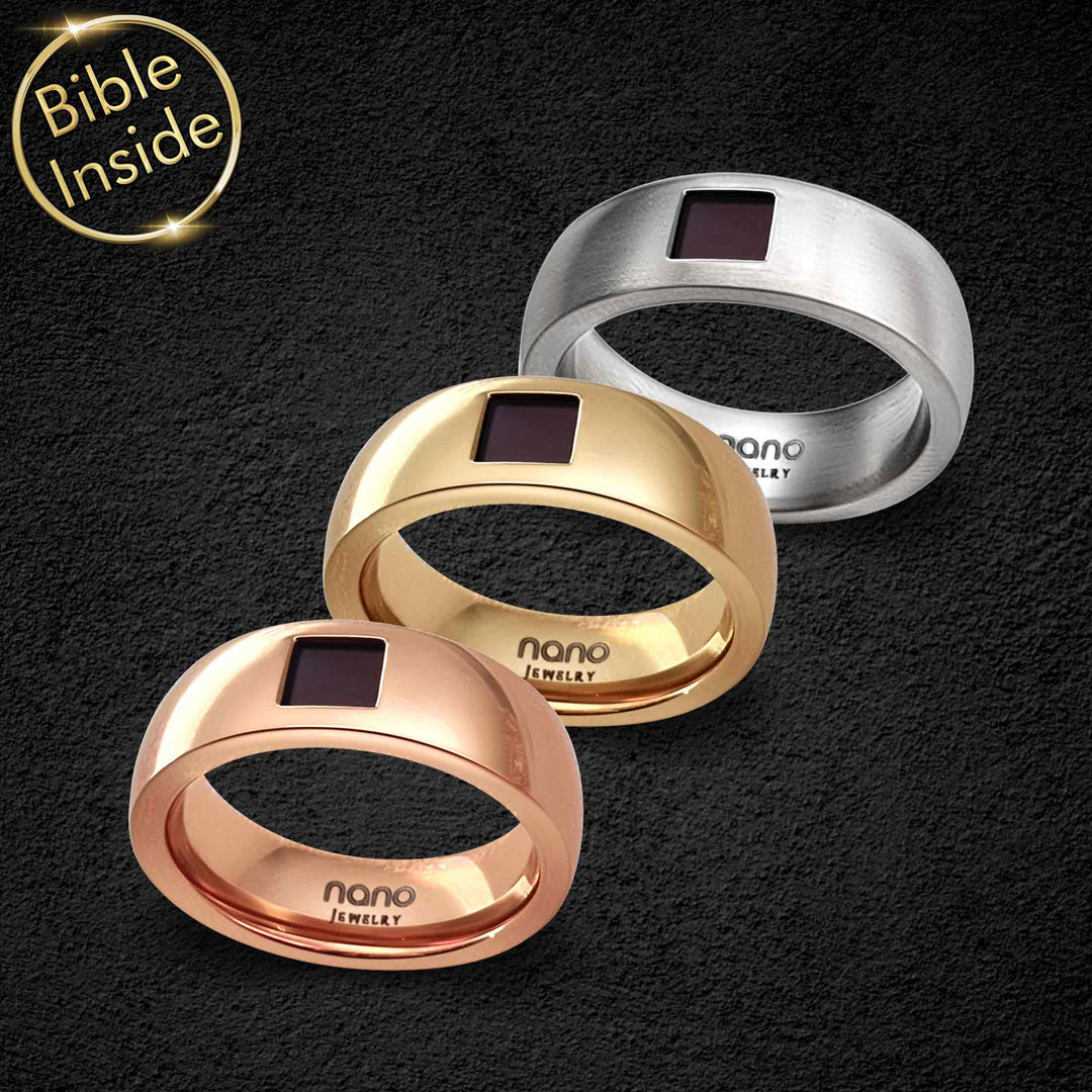 Religious Rings With The Entire Bible - My Nano Jewelry