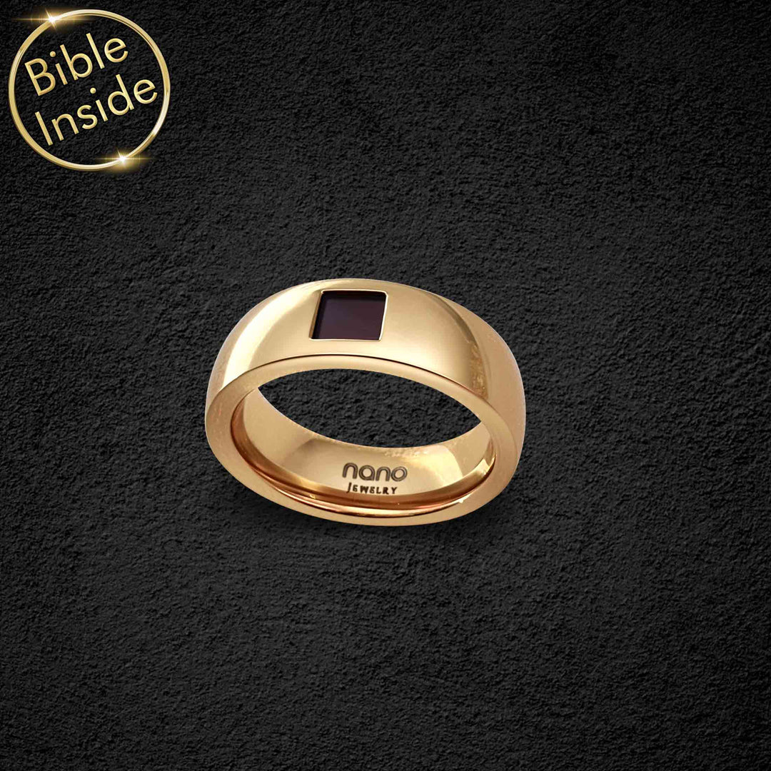 Women's Religious Rings With The Entire Bible - My Nano Jewelry