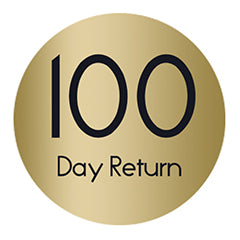 100-day return policy, full money back.