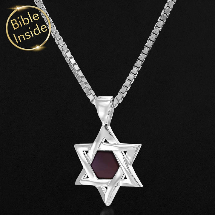 Small Star Of David Necklace Small - The Entire Bible In One Jewelry - My Nano Jewelry