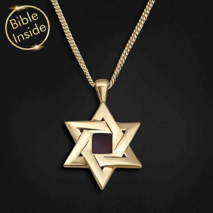 Jewish Star Of David Necklace With The Entire Bible - My Nano Bible Jewelry