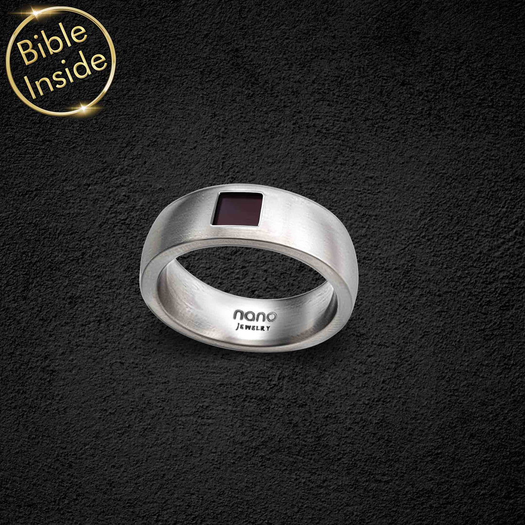 America ring with Christian text inside - unique good gifts for wife