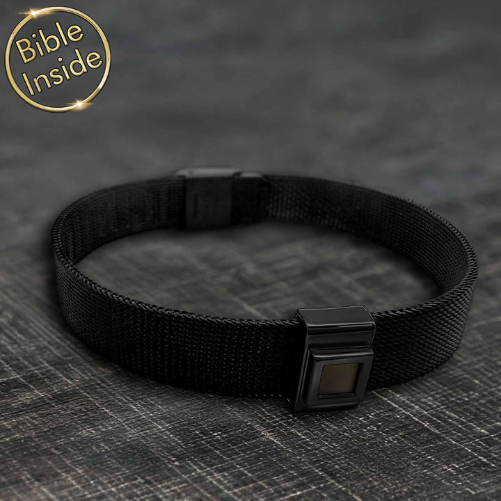 Christian Knox bracelet for men – jewelry gifts with nano Bible technology inside