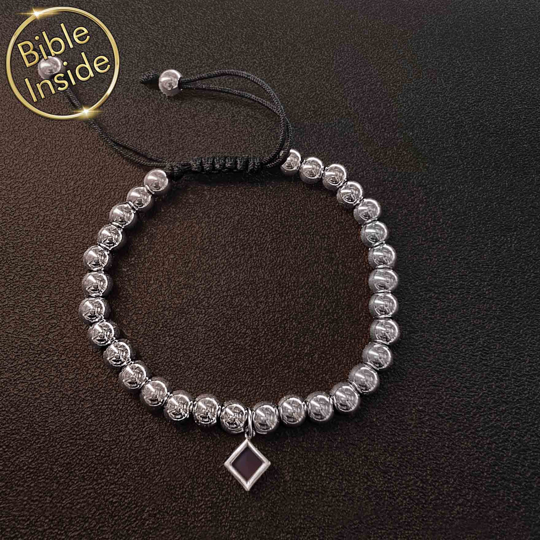 Bible verses gifts jewelry with New Testament inside sleek bracelet