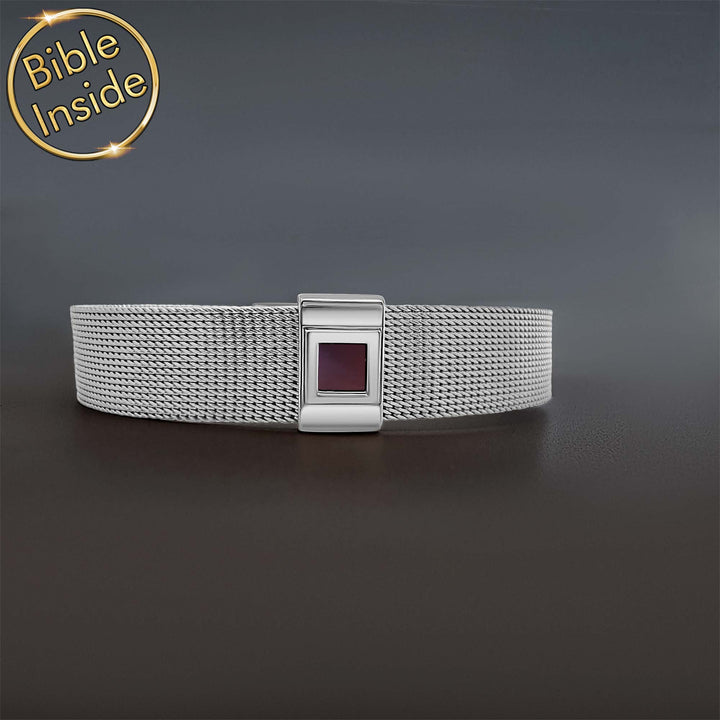 Bible gift for boyfriend - Knox bracelet with microscopic New Testament

