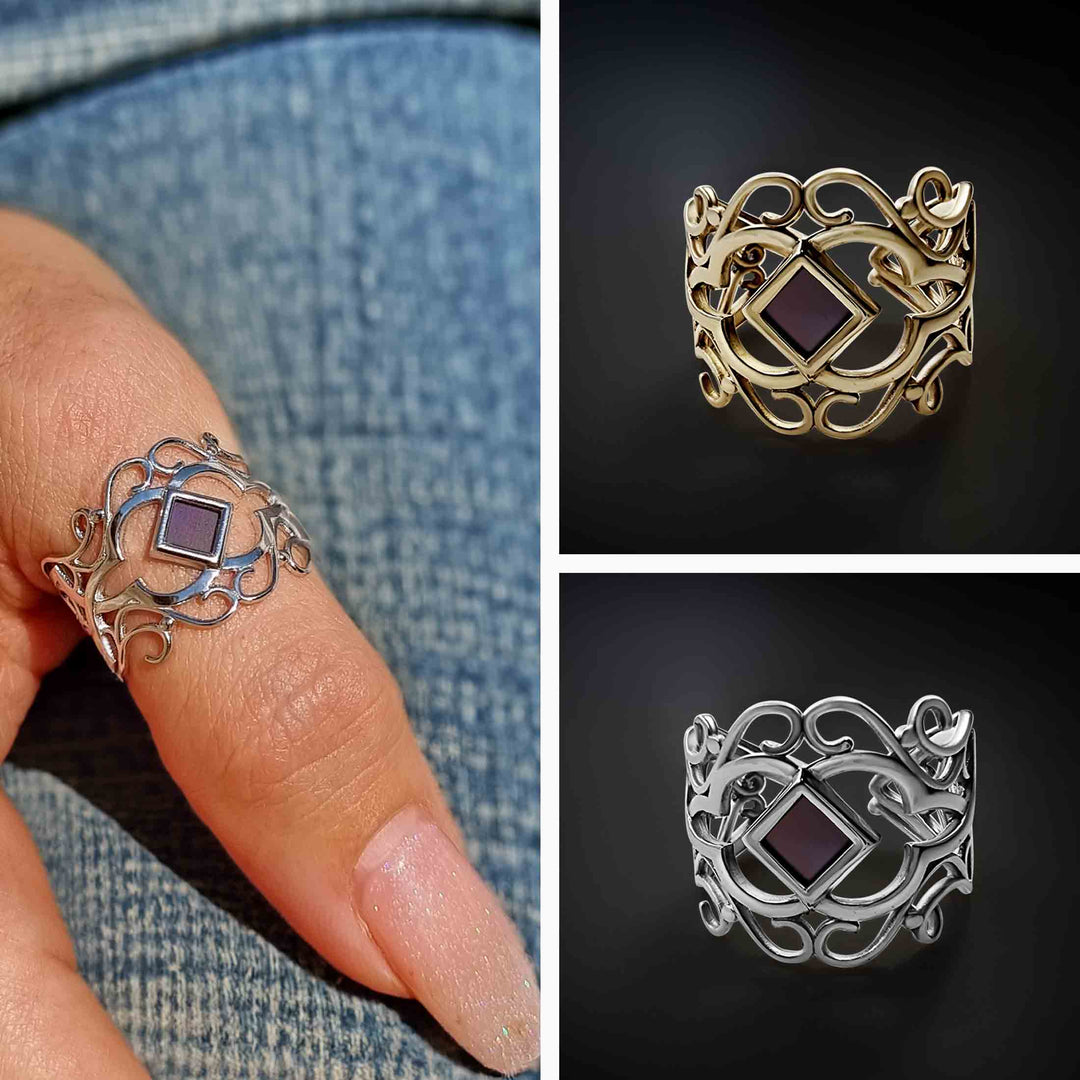 Bible gifts ring with nano scripture - elegant Christian jewelry