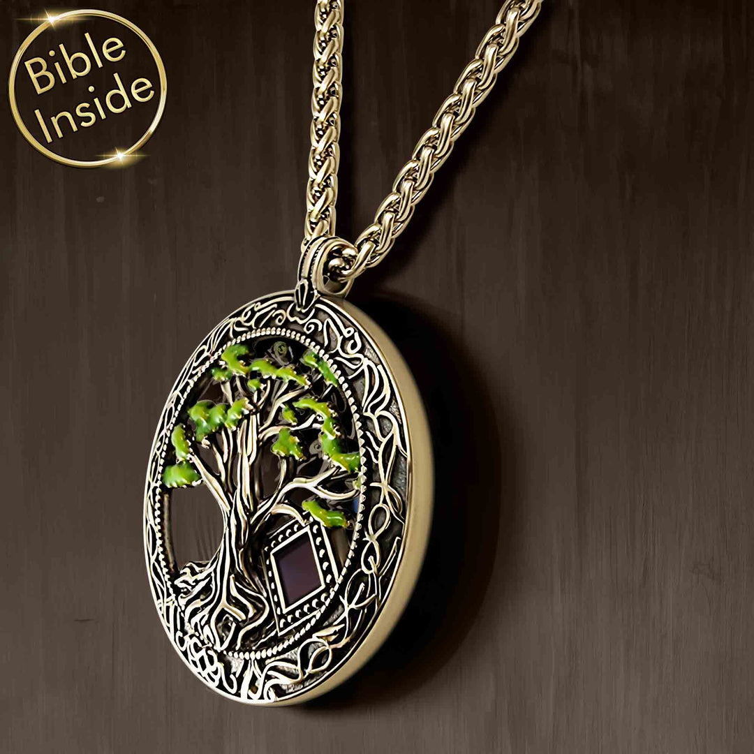 Tree of life Bible jewelry with state-of-the-art microchip technology