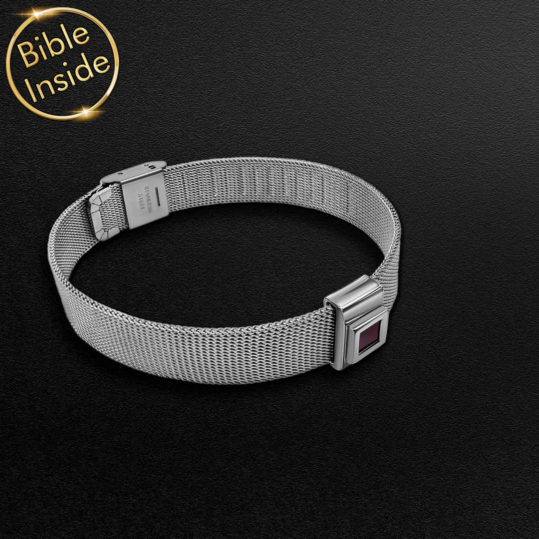 Bible-inspired gift jewelry for men - Knox bracelet with nano scripture chip

