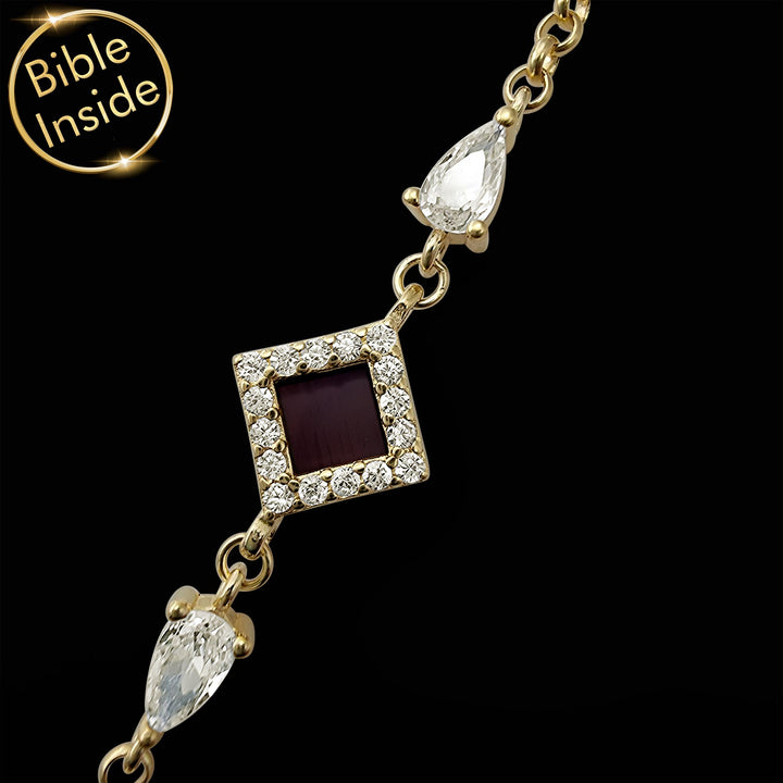 Rhombus Bible gift bracelet for women – unique Christian present