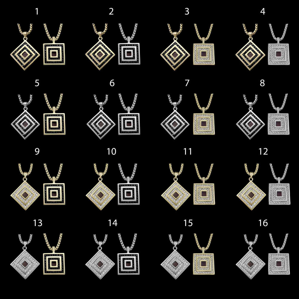 Bible gifts for women – rhombus necklace with nano Bible chip
