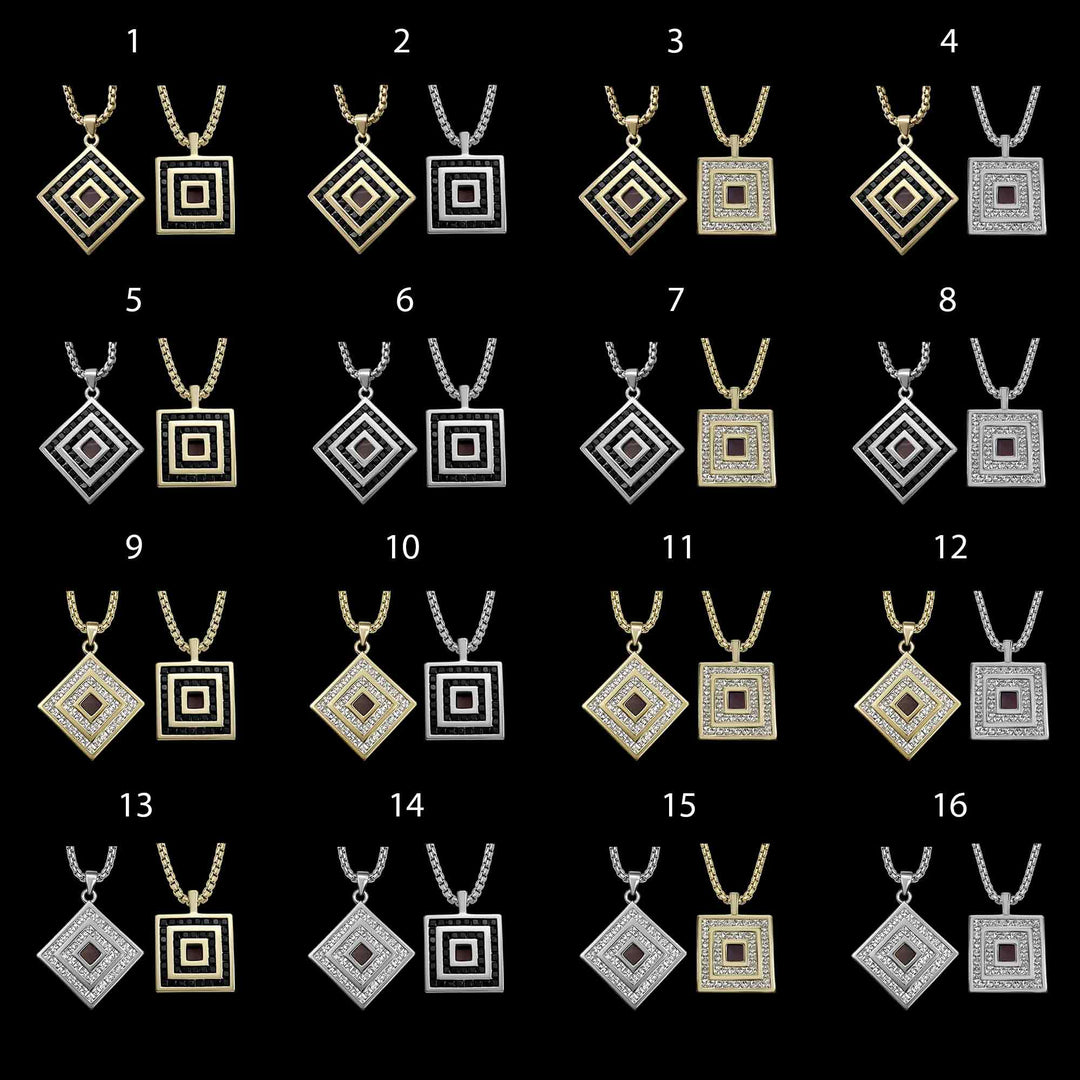 Bible gifts for women – rhombus necklace with nano Bible chip